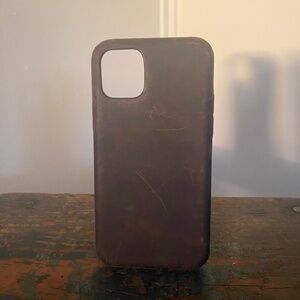 Brown Leather Handmade iPhone 11 Pro Case